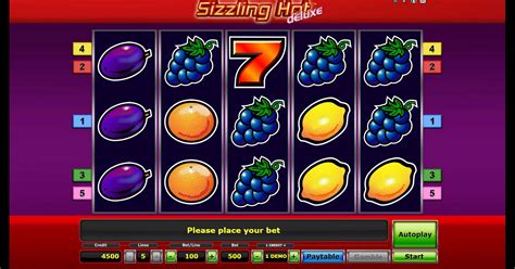  free sizzling hot deluxe slot machine/service/aufbau
